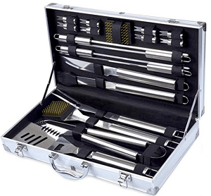 Grill Tool Set, Kacebela BBQ Tools, Grill Utensil Set with Storage Case for Outdoor Barbecue Grilling