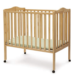 Delta Children Folding Portable Mini Crib with Mattress