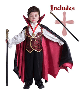 Gothic Vampire Costume Deluxe Set for Boys