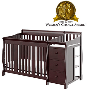 Storkcraft Portofino 4-in-1 Fixed Side Convertible Crib and Changer
