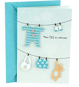 Hallmark Baby Shower Card (Blue, Now This is Cuteness)