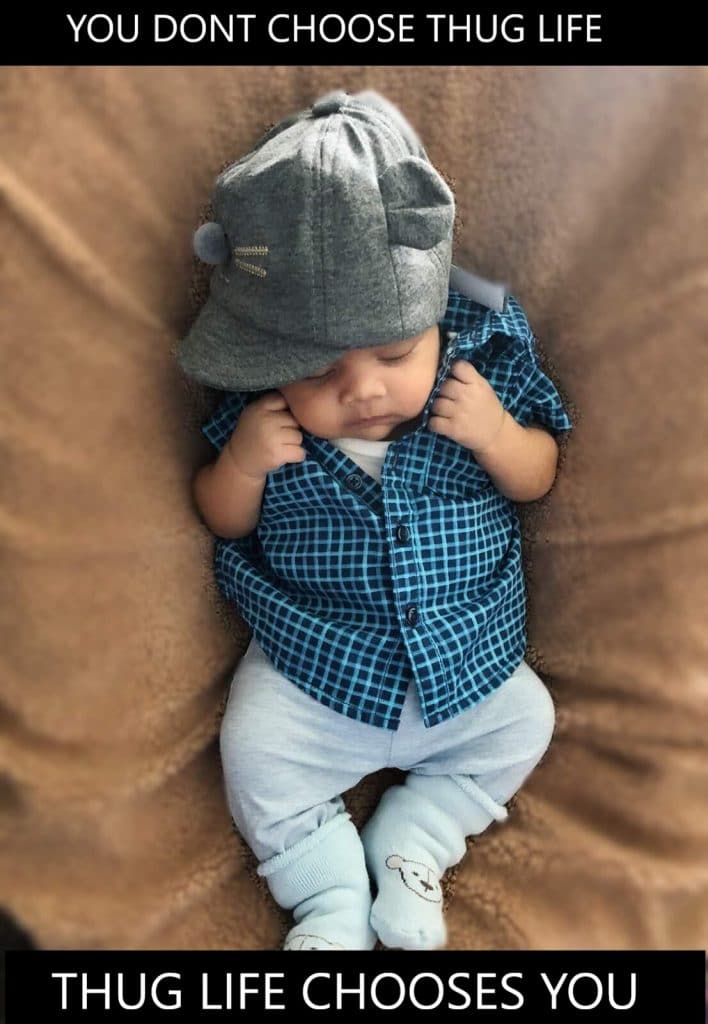 You don't choose thug life. thug life chooses you baby meme
