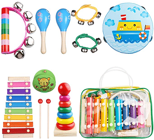 Kids Musical Instruments - Childom Musical Instruments Wood Xylophone for Kids