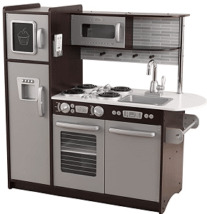 KidKraft Uptown Espresso Kitchen best rated kitchen toy sets