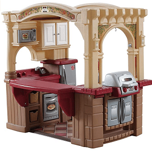 Step2 Grand Walk-In Kitchen & Grill - Large Kids Kitchen Playset Toy